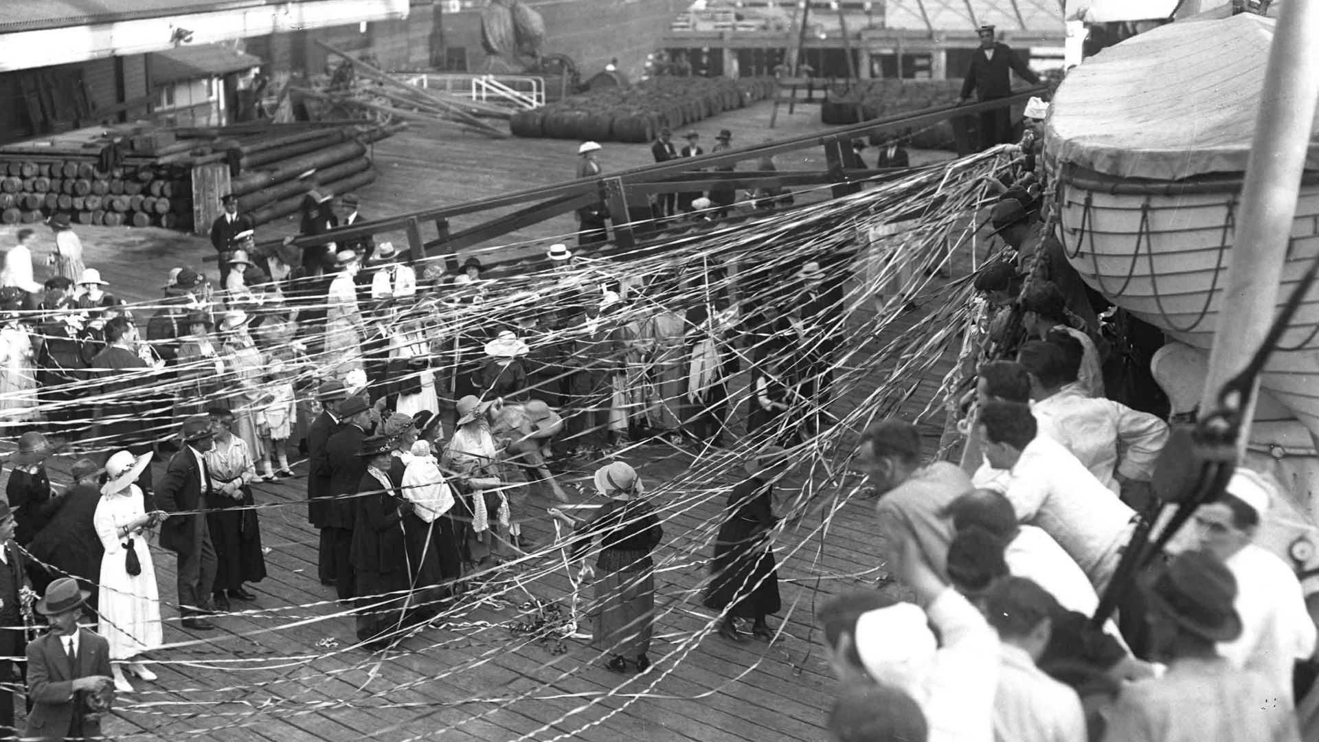 This photo is part of the Australian National Maritime Museum’s Samuel J. Hood Studio collection. Sam Hood (1872-1953) was a Sydney photographer with a passion for ships. His 60-year career spanned the romantic age of sail and two world wars. The photos i