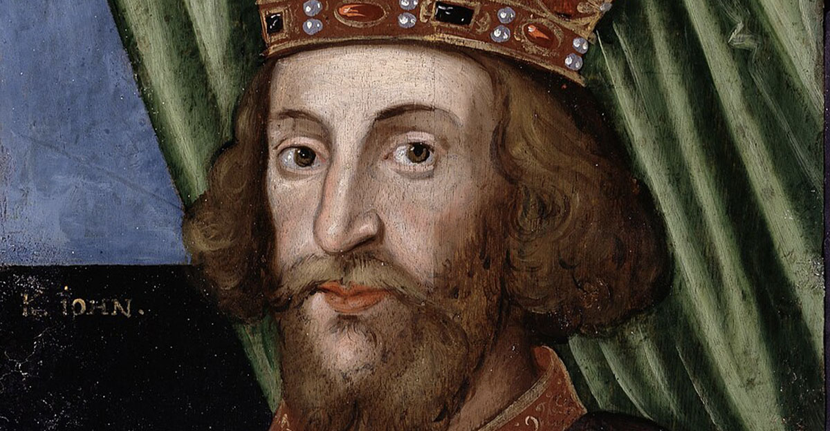 Painted portrait of King John
