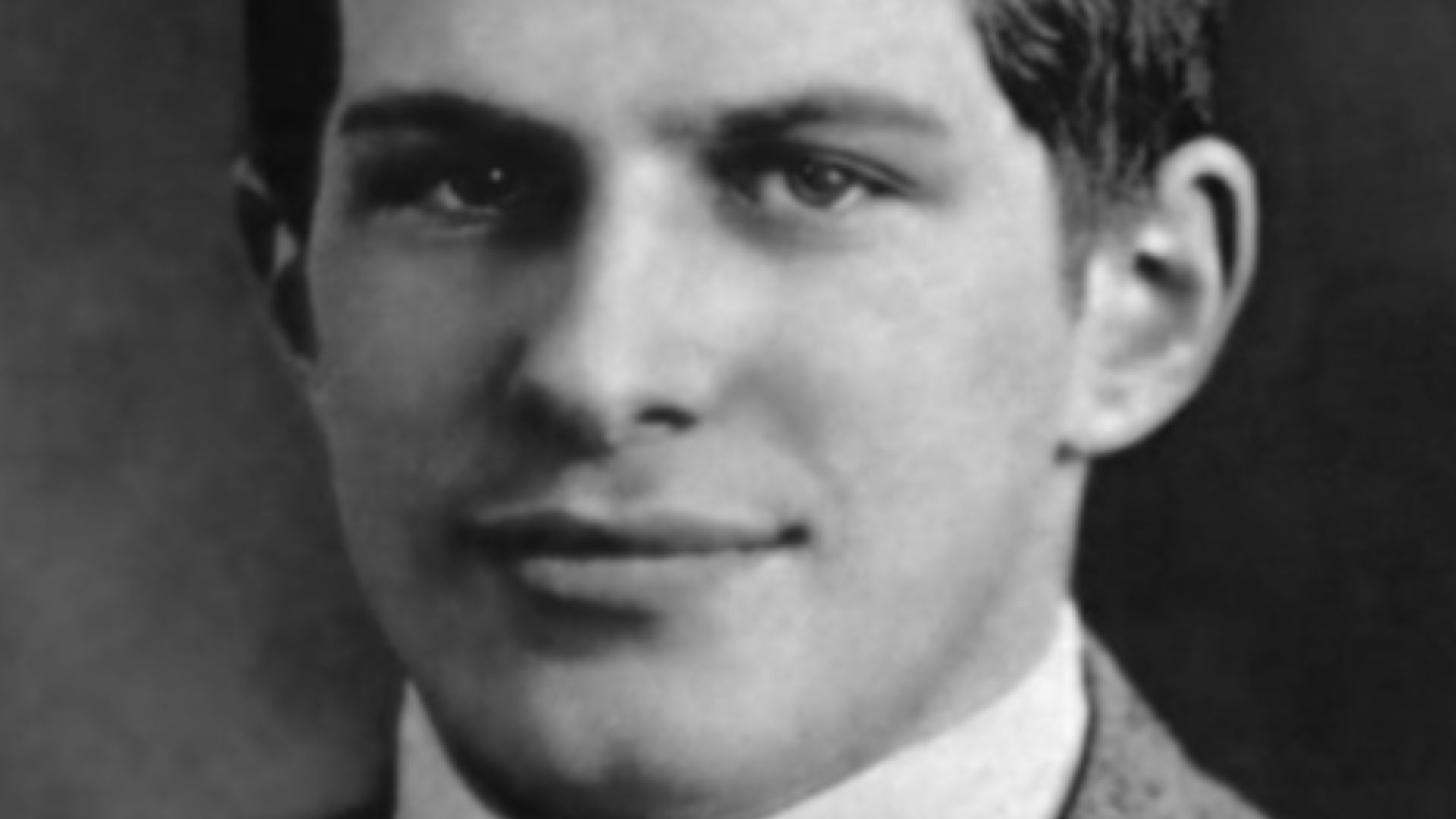 William James Sidis photographed at his Harvard graduation in 1914.