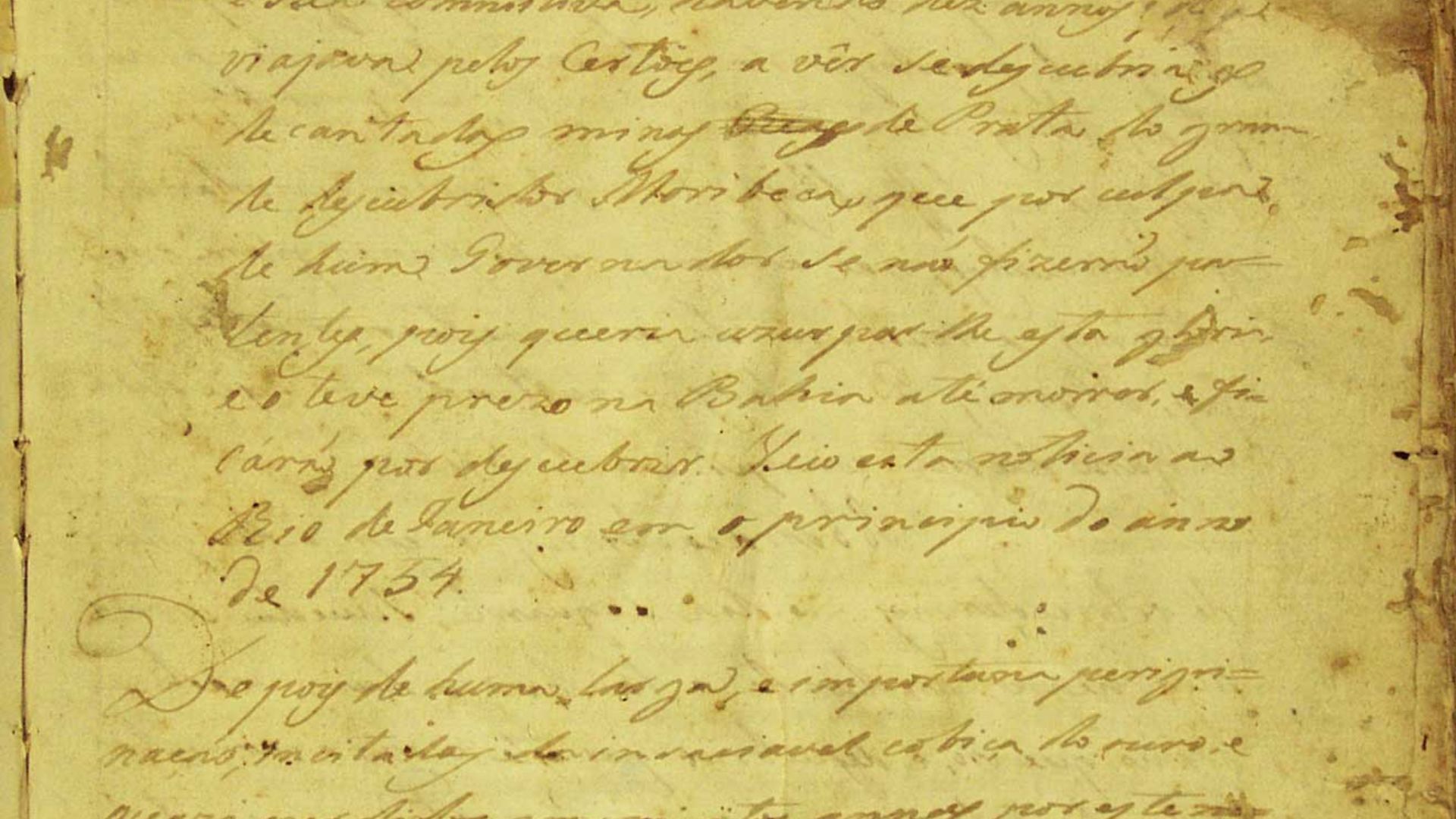 Page 1 of Manuscript 512, published in 1753 (unknow author).