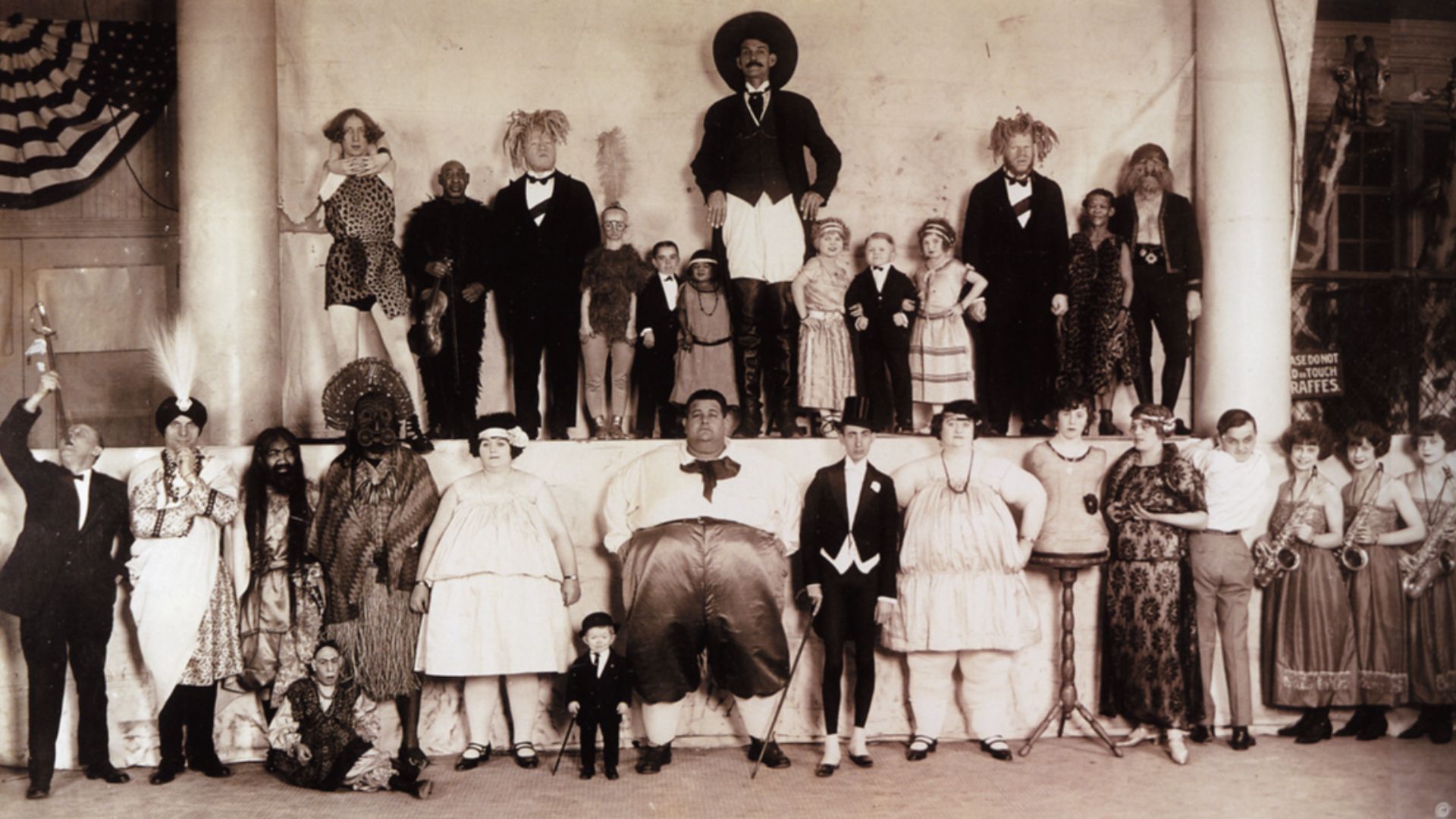 Ringling Brothers “Congress of Freaks” lineup in 1924