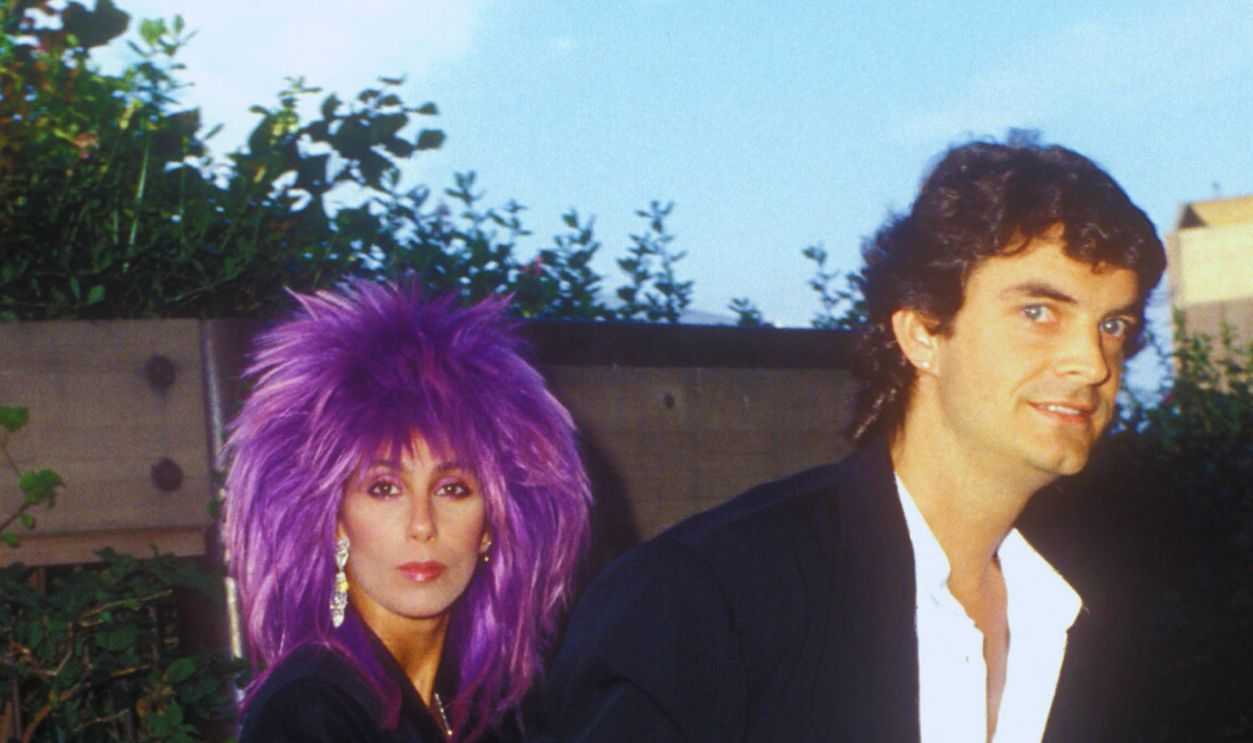Cher and Josh Donen during Madonna and Sean Penn Wedding - August 16, 1985 - Arrivals at Private Residence in Malibu, California, United States. 