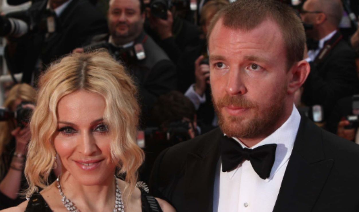 CANNES, FRANCE - MAY 21: Madonna and husband director Guy Ritchie arrive at the 'I Am Because We Are' Premiere at the Palais des Festivals during the 61st International Cannes Film Festival on May 21, 2008 in Cannes, France. 