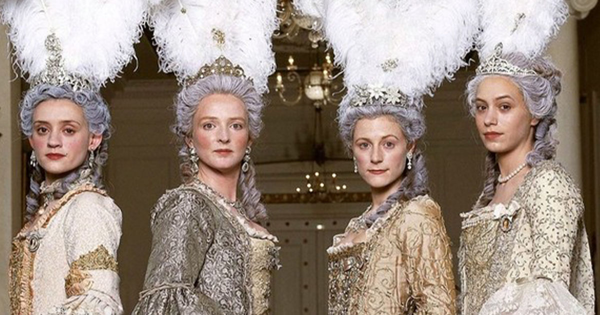 The Lennox Sisters in fancy gowns