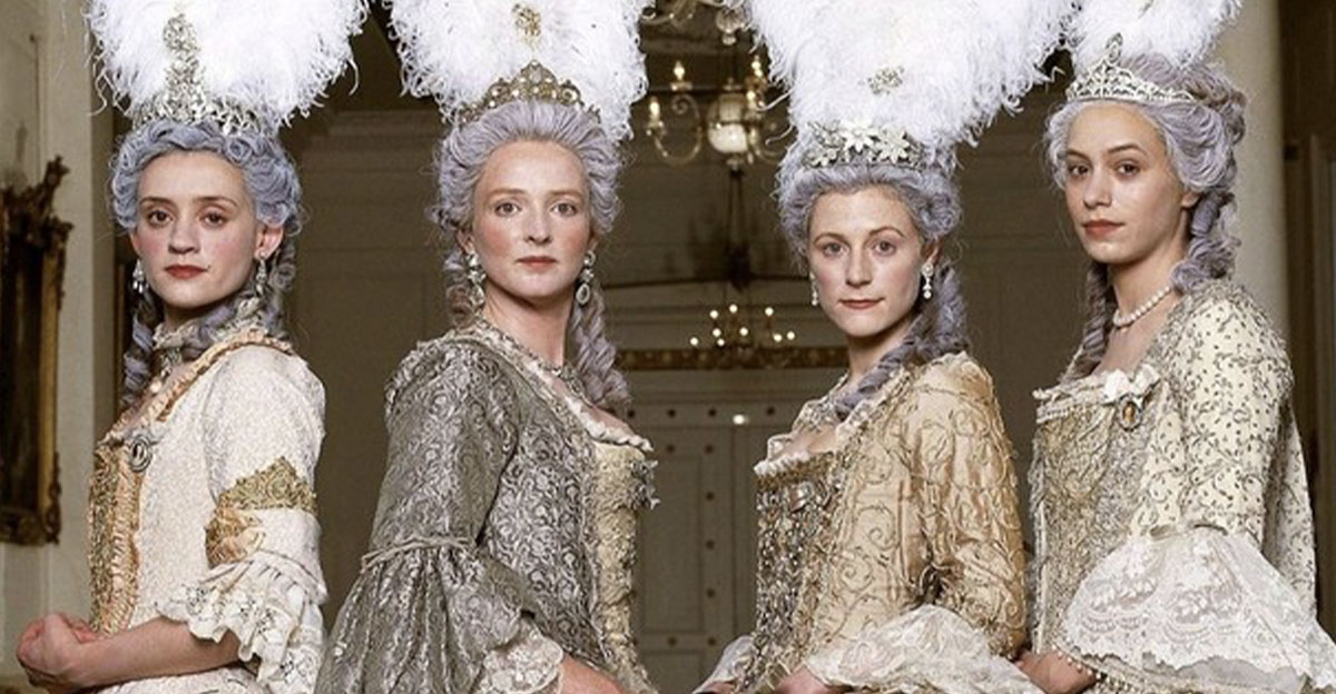 The Lennox Sisters in fancy gowns
