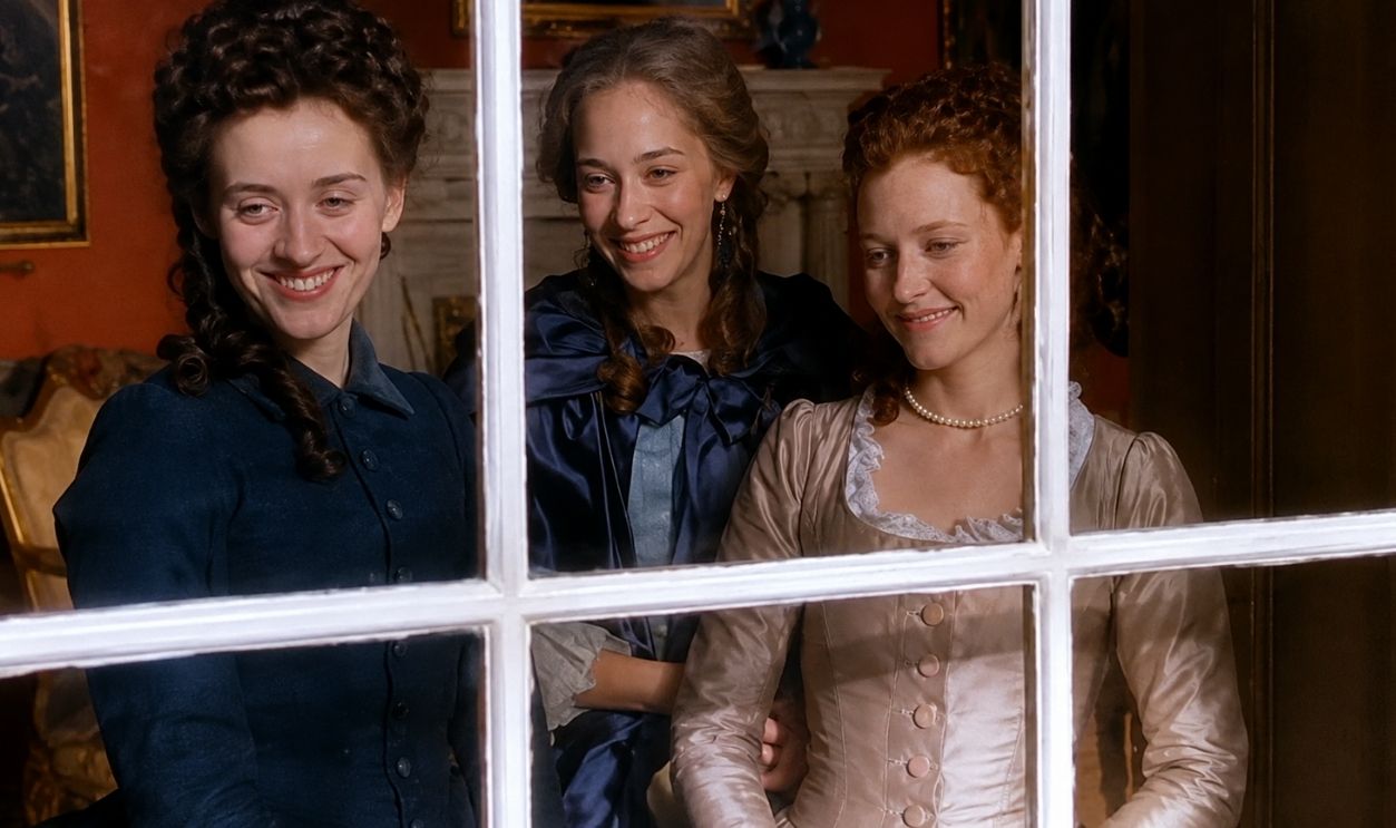 Screenshot from Aristocrats, BBC (1999)  