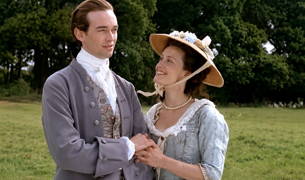 Screenshot from Aristocrats, BBC (1999)  