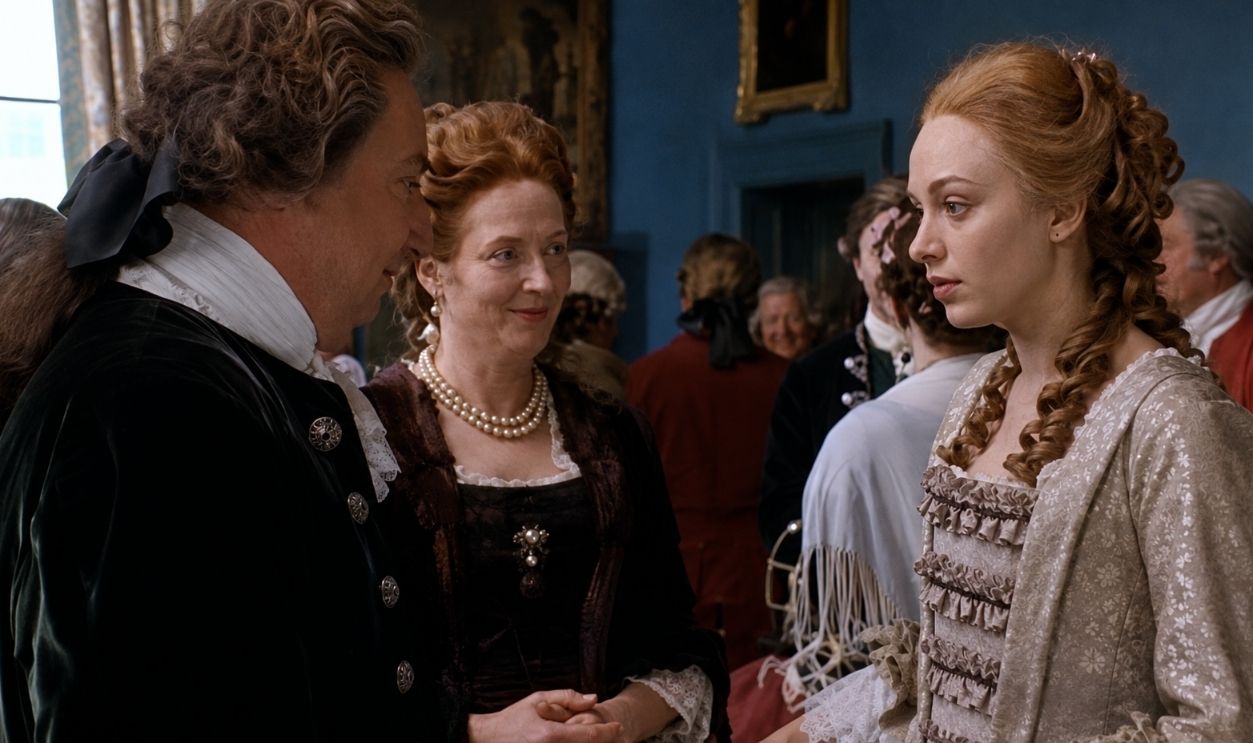 Screenshot from Aristocrats, BBC (1999)  