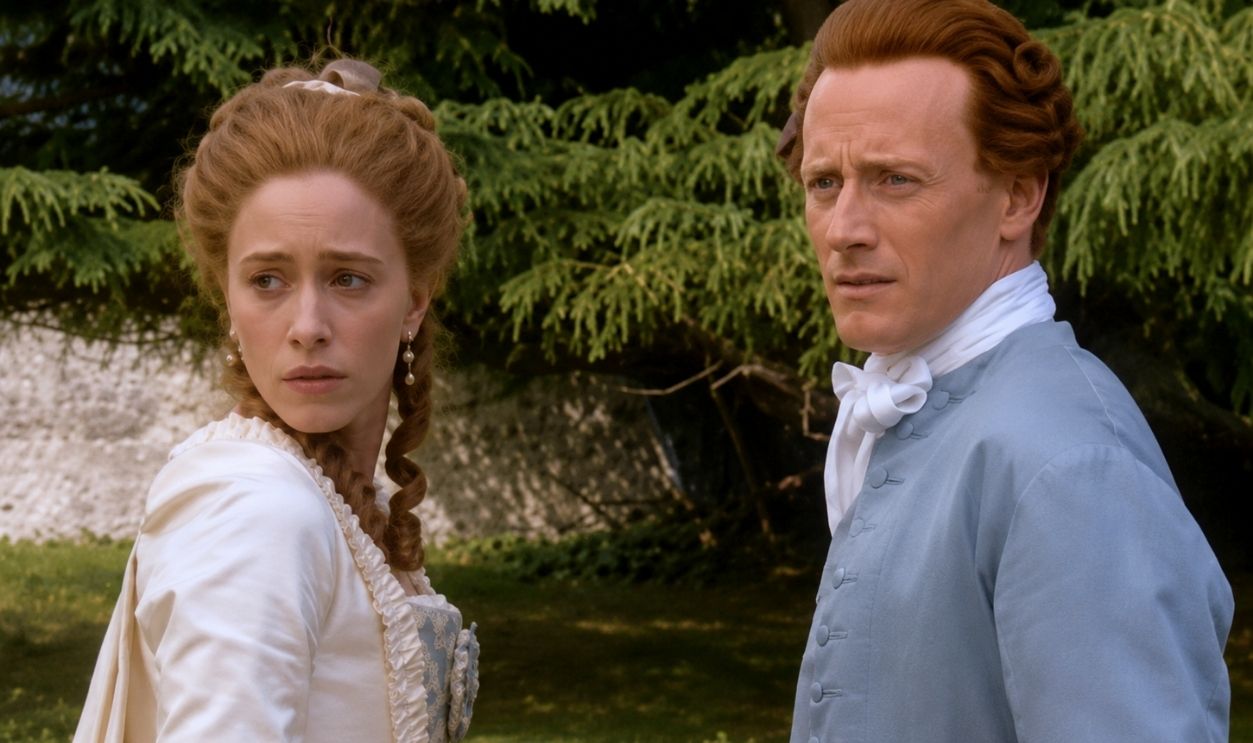 Screenshot from Aristocrats, BBC (1999)  