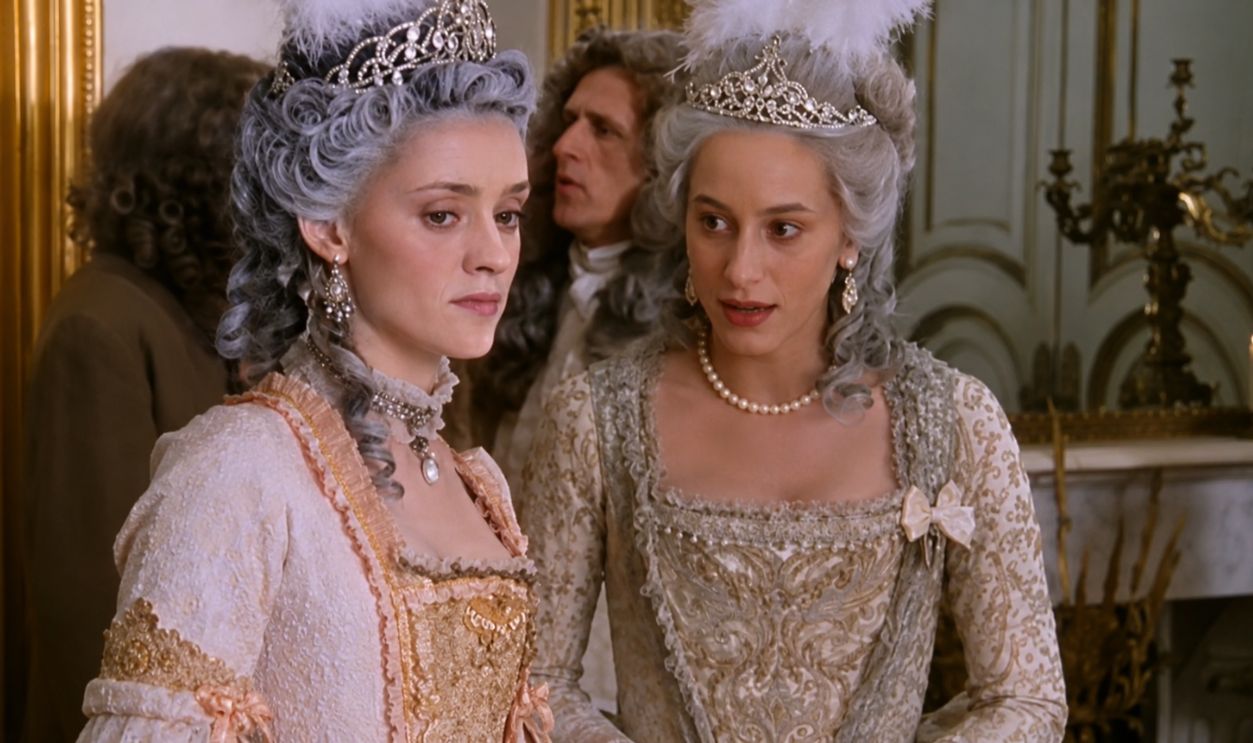 Screenshot from Aristocrats, BBC (1999)  