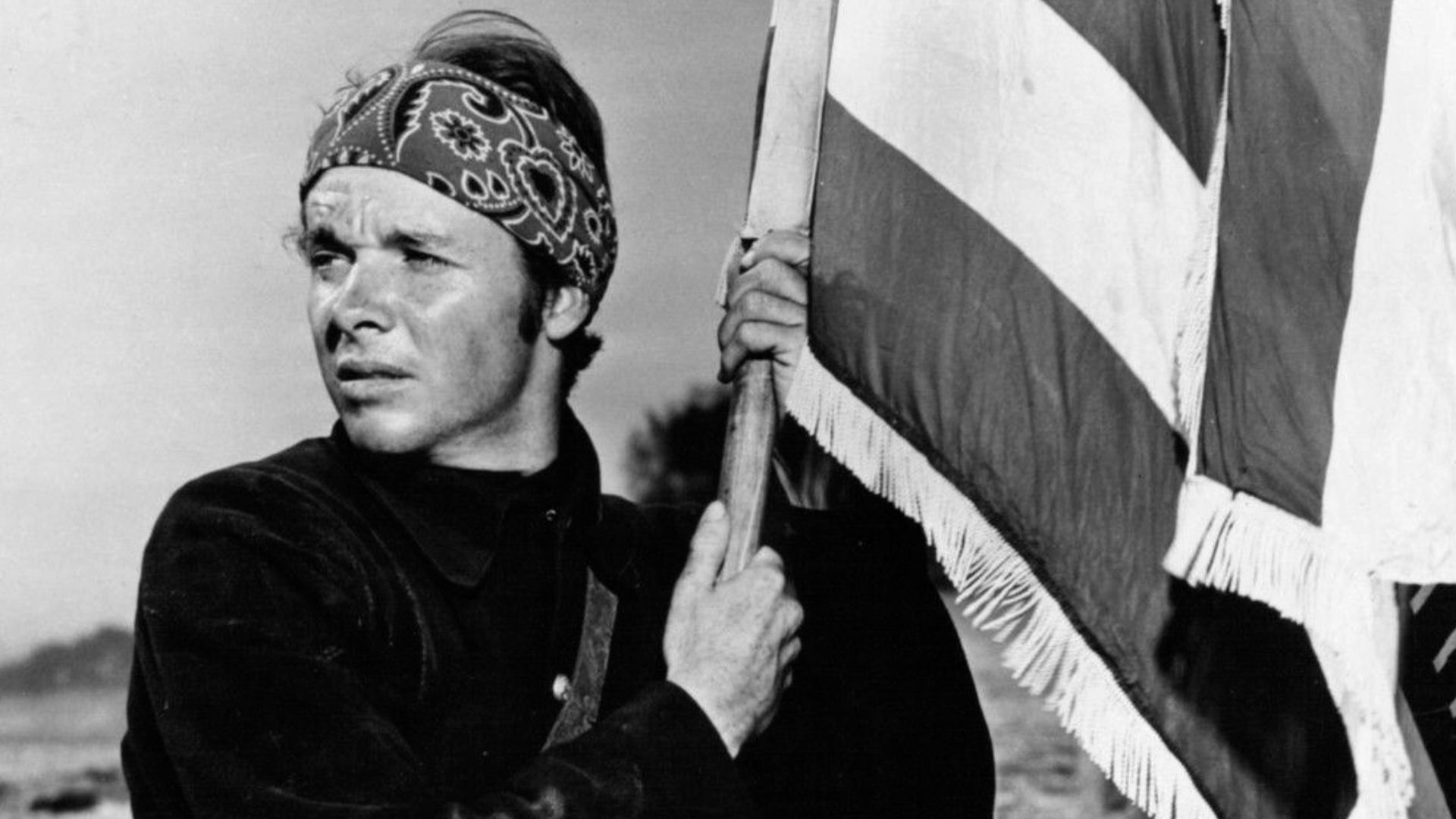Publicity photo of Audie Murphy for film, Red Badge of Courage