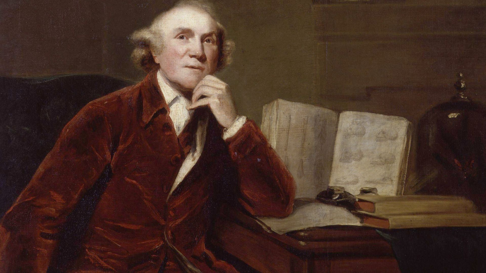 John Hunter. Painted by John Jackson in 1813, after an original by Sir Joshua Reynolds, who exhibited his painting at the Royal Academy in 1786.