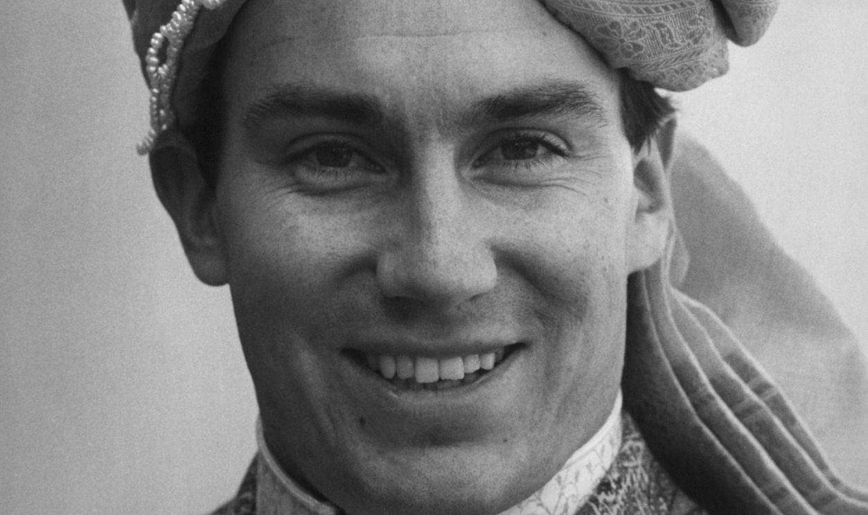 Portrait of Karim Aga Khan wearing a traditional turban, October 6, 1967.