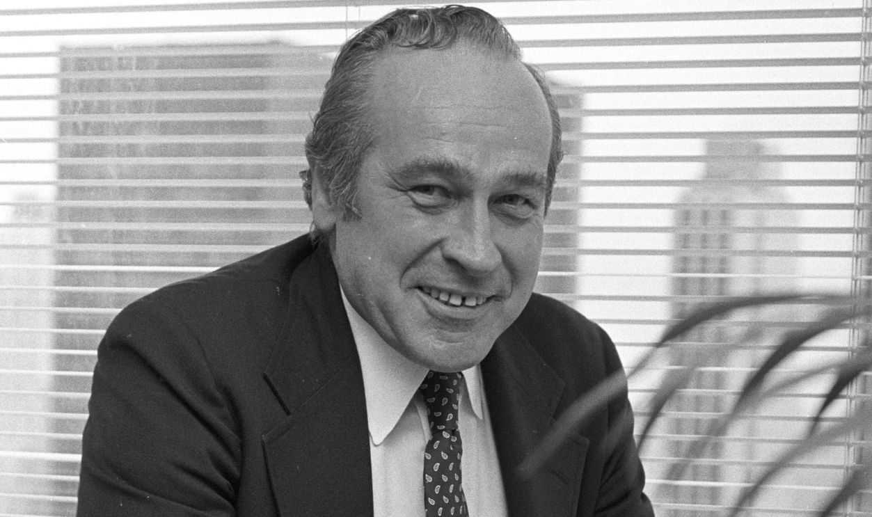 Outtake; Portrait of writer Robert Ludlum on March 14, 1979 in New York...Article title: "Arts & People: Robert Ludlum - the wrtier who came in from the theater"