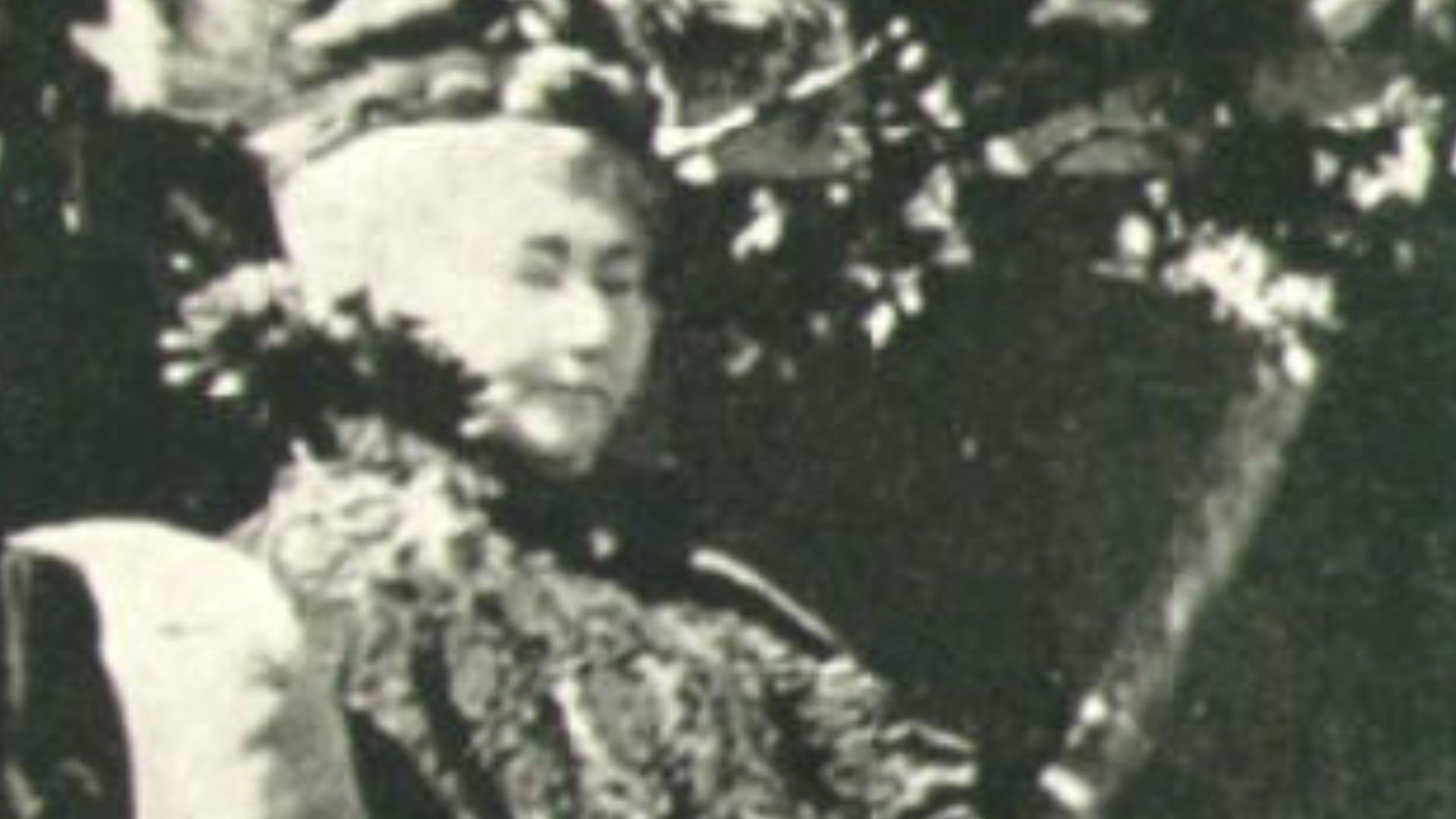 Sarah Lockwood Winchester in her only extant image circa 1920.