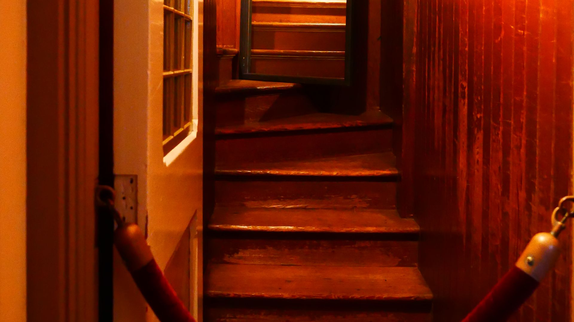 Winchester Mystery House hallway staircase