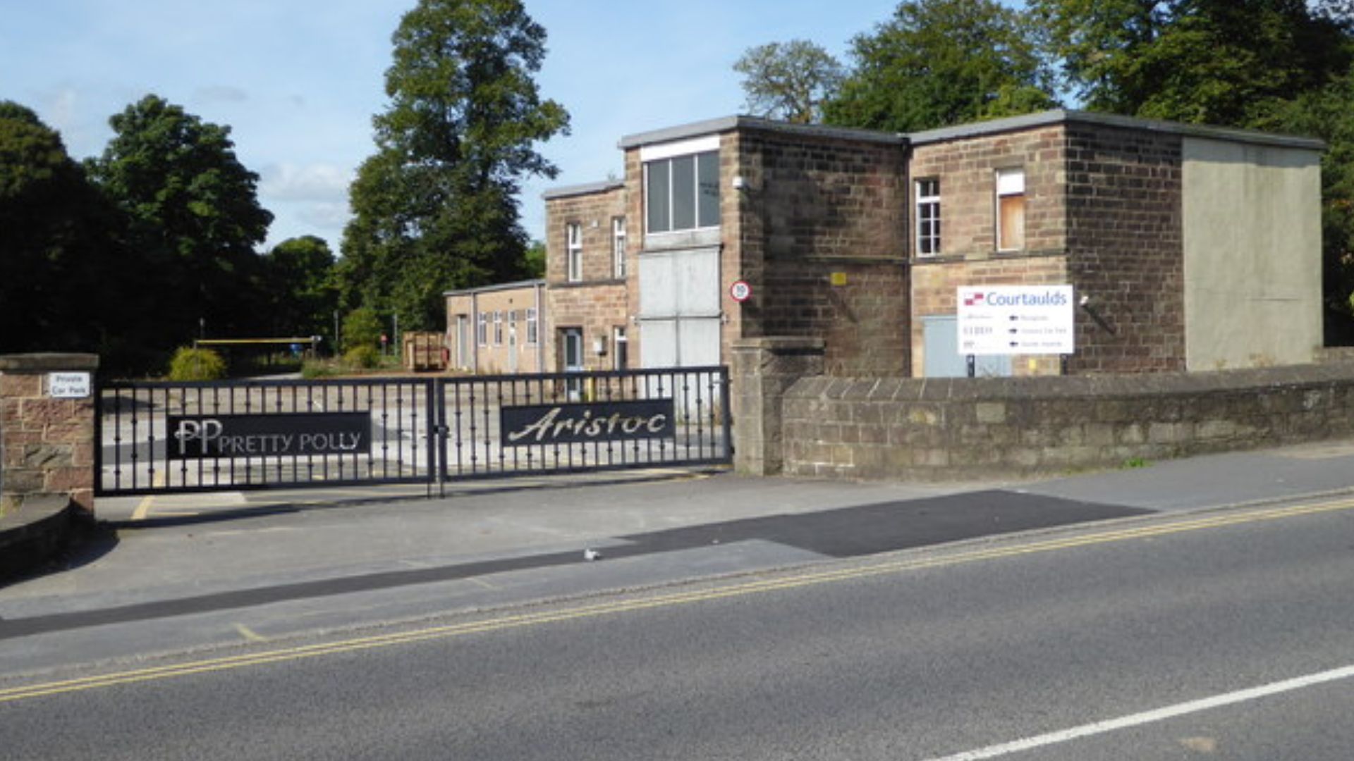 Entrance to Courtaulds textile mill, Belper