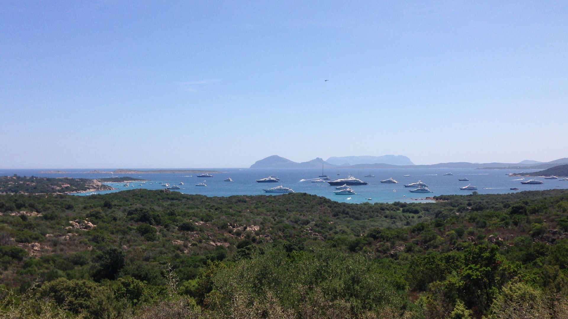 Panoramic view of Costa Smeralda