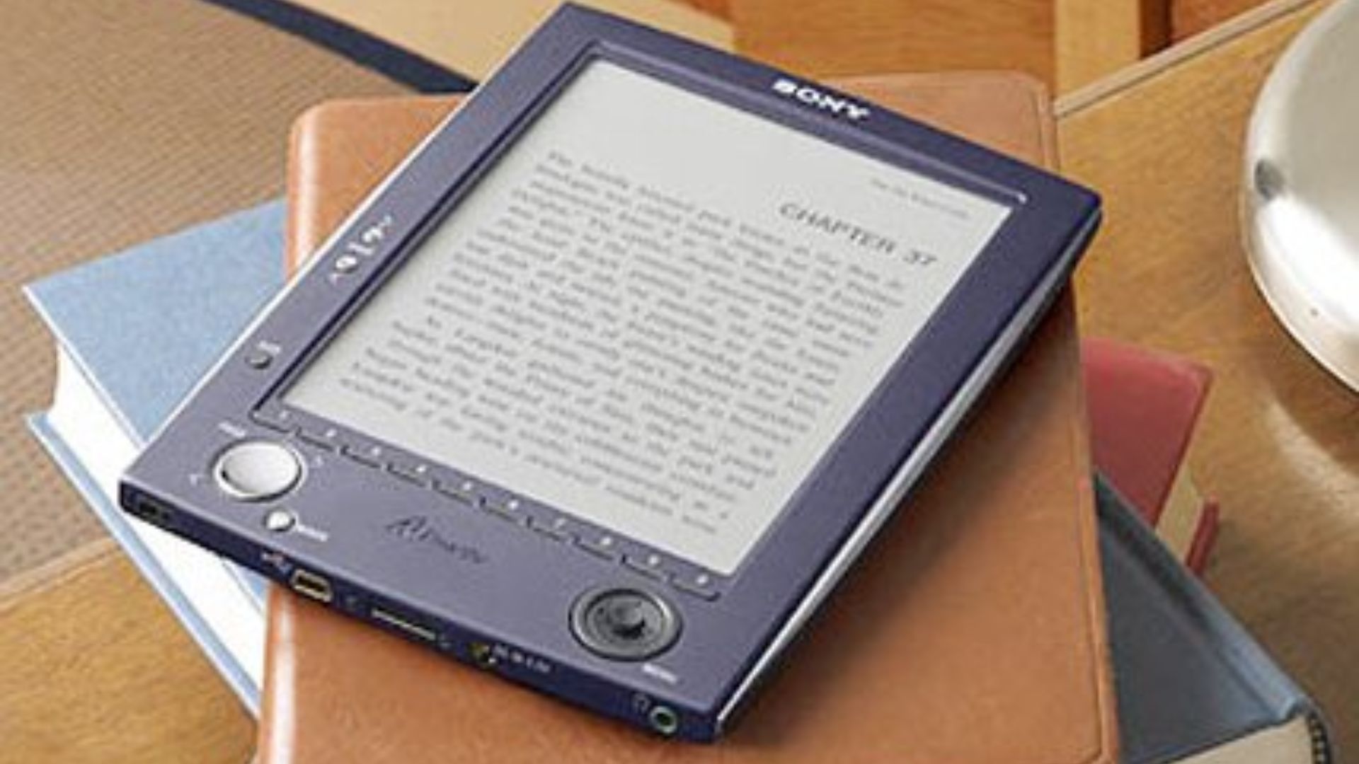 A picture of an e-reader