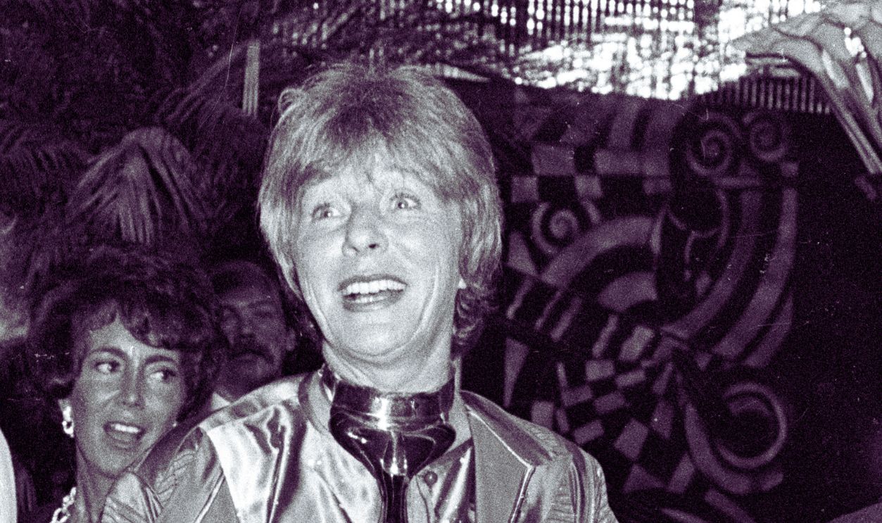 Model Bettina Graziani wearing an Ungaro
