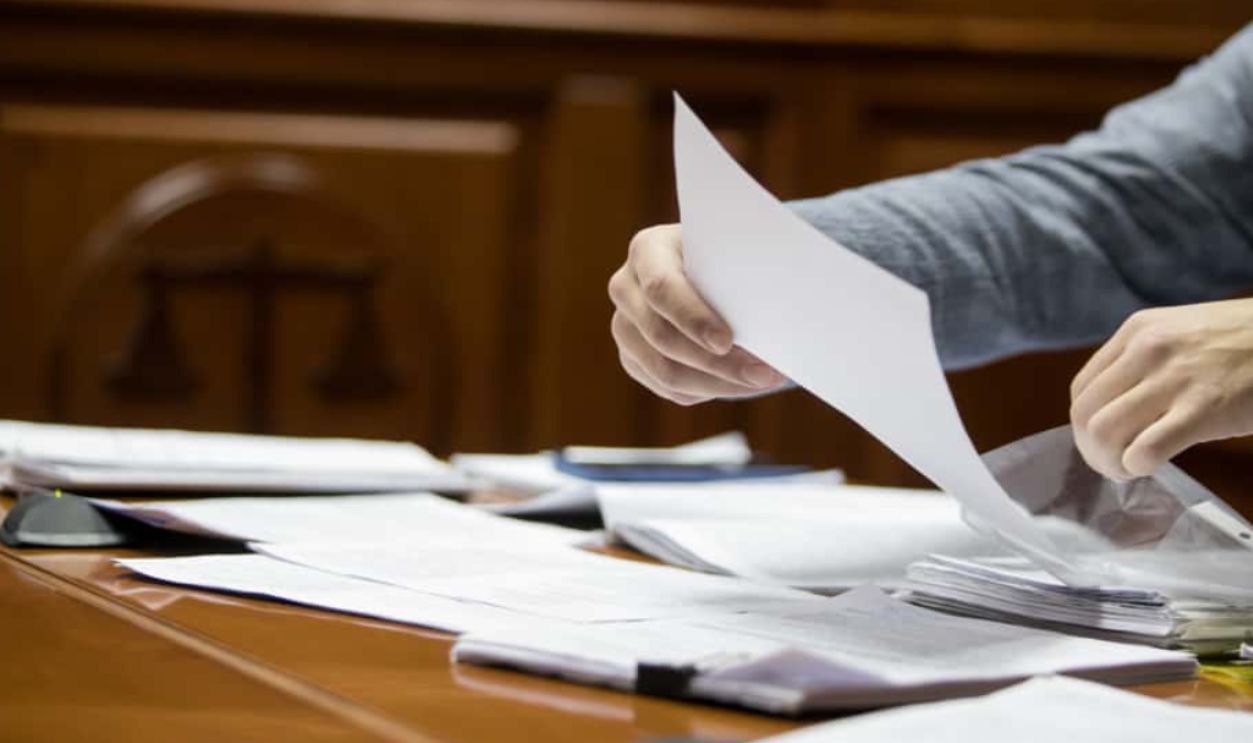 trial in the courtroom of the Russian court