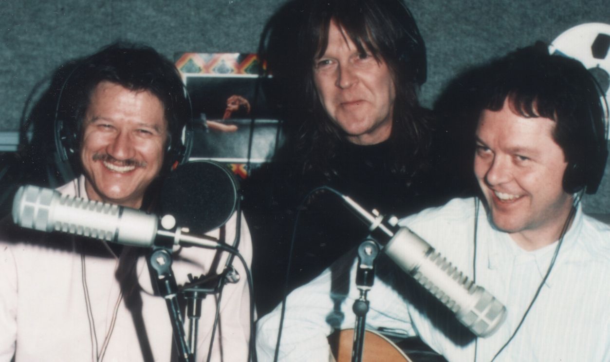 MINNEAPOLIS, MN - NOVEMBER 1: Rock band Poco (Randy Meisner, Rusty Young) perform in Minneapolis, Minnesota on November 1, 1989.