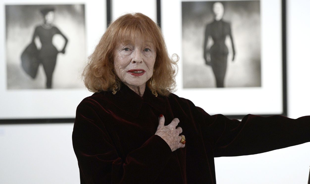 French former top model Bettina Graziani poses on November 12, 2014 in Paris, in a photo exhibition dedicated to her