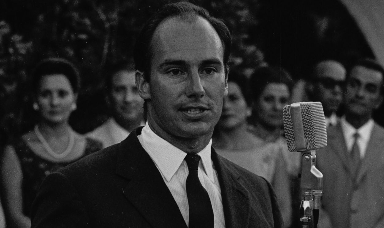 Portrait of Karim Aga Khan IV in the 1960s.