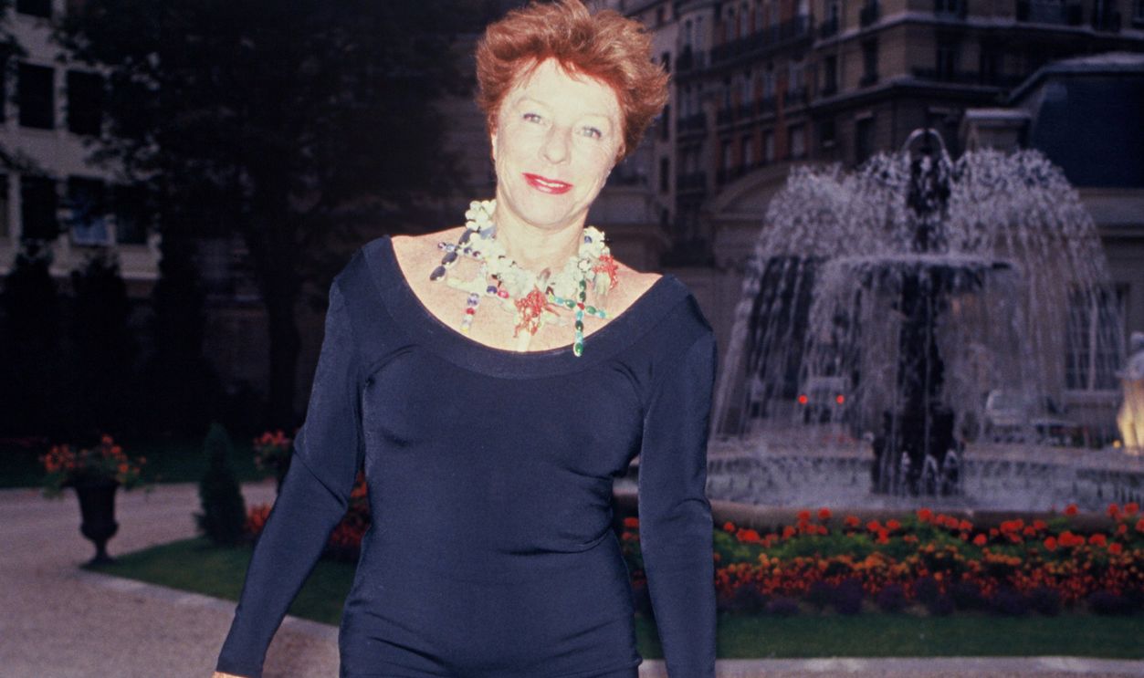Bettina Graziani at a party in Paris in 1986 . 