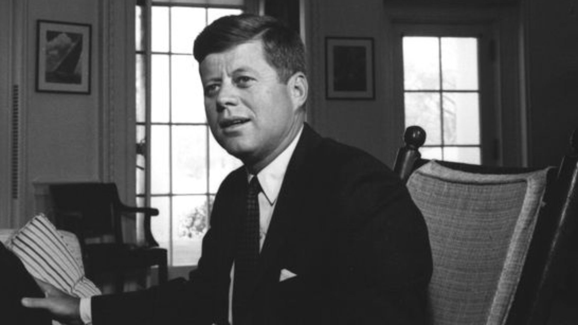 President John F. Kennedy with Ambassador of Ecuador, former Minister of Foreign Affairs of Ecuador Neftalί Ponce-Miranda