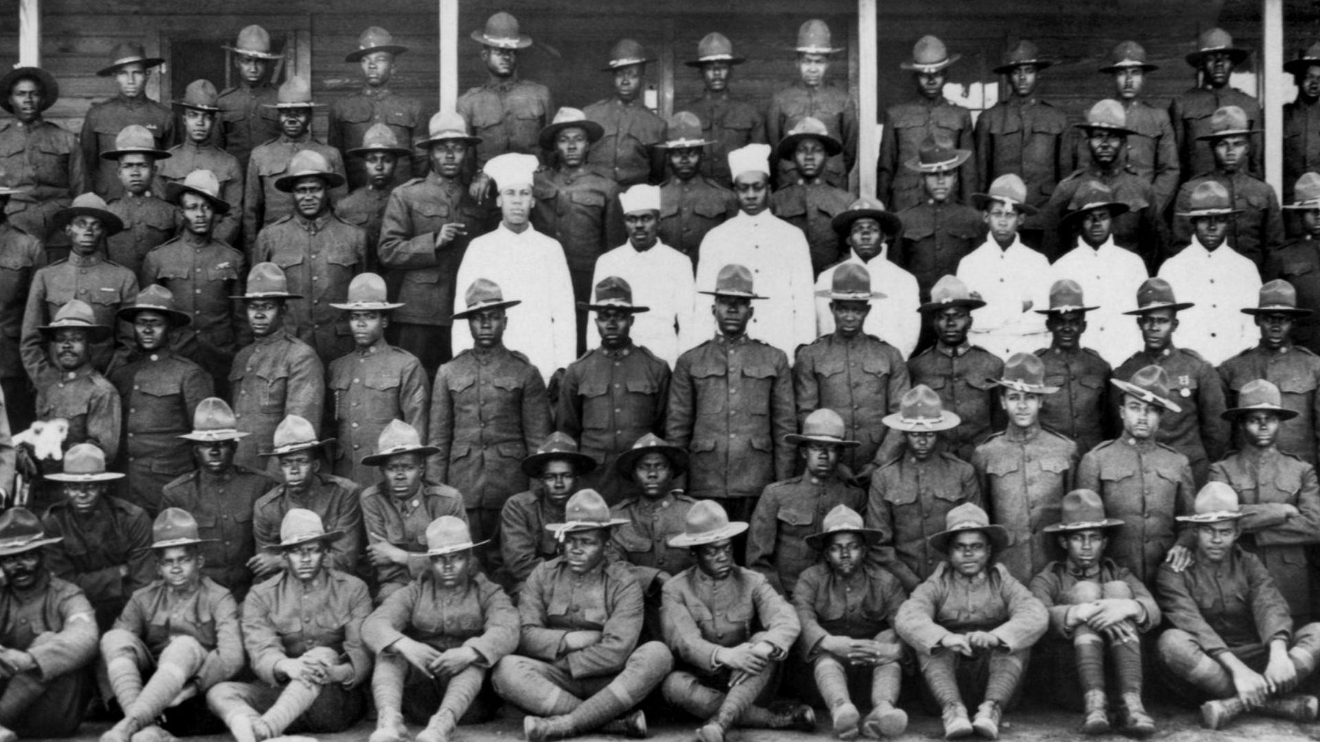 We can thank the 9th Cavalry Regiment (1866-1944) of Buffalo Soldiers for their hard work building the original road and telegraph line through Nine Mile Canyon in the late 19th Century.
Photo: 9th Cavalry, World War I, Fort D.A. Russell, WY.
Photo Cour