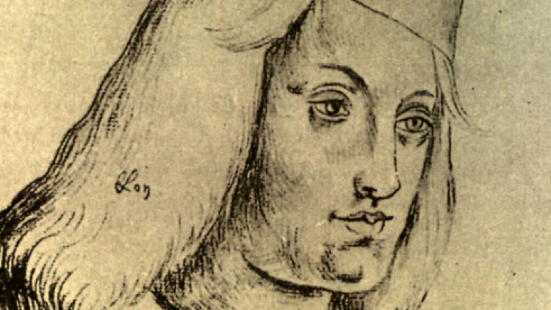 Drawing of Perkin Warbeck