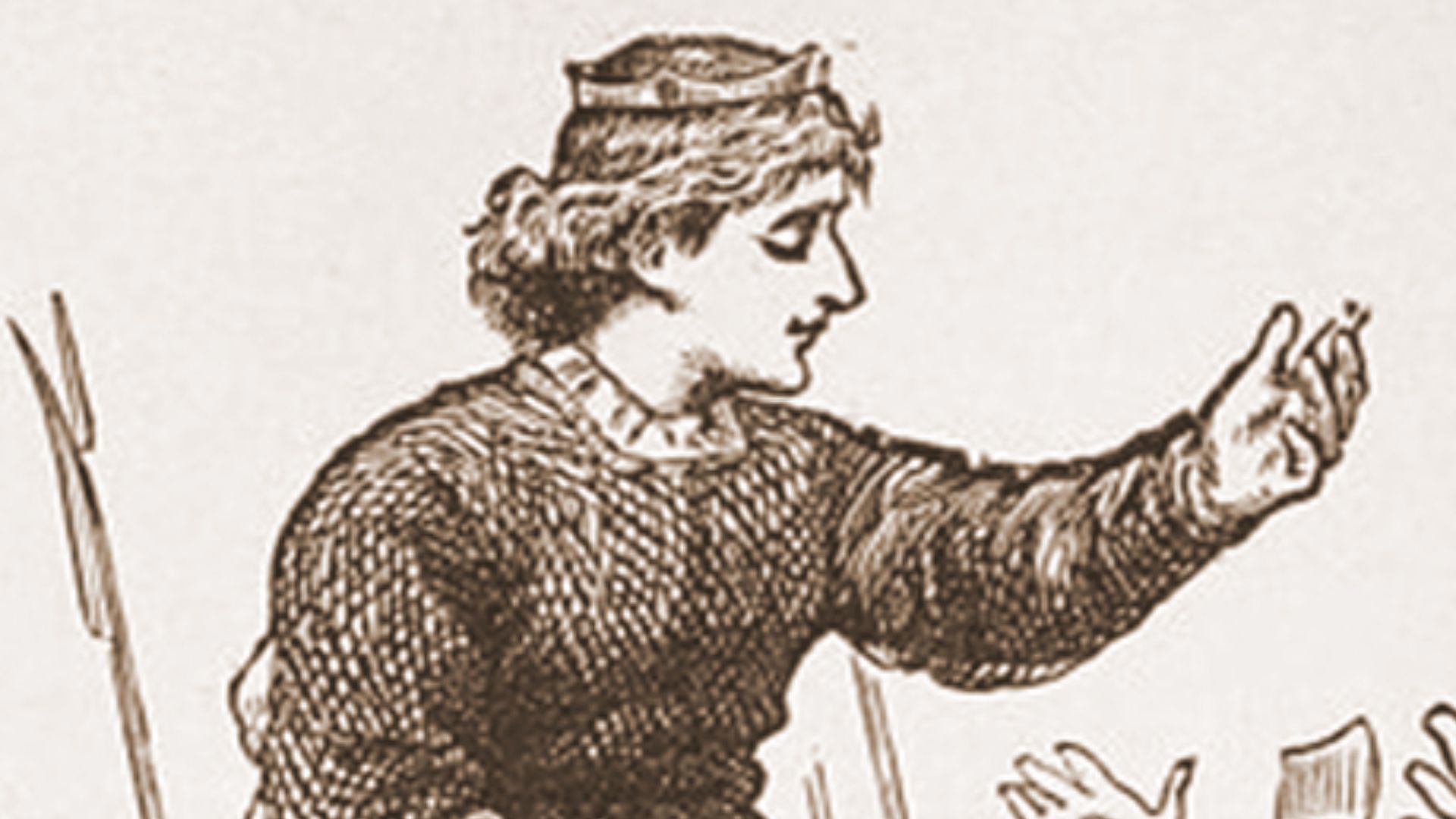 Artist’s impression of w:Lambert Simnel riding on the shoulders of supporters in Ireland