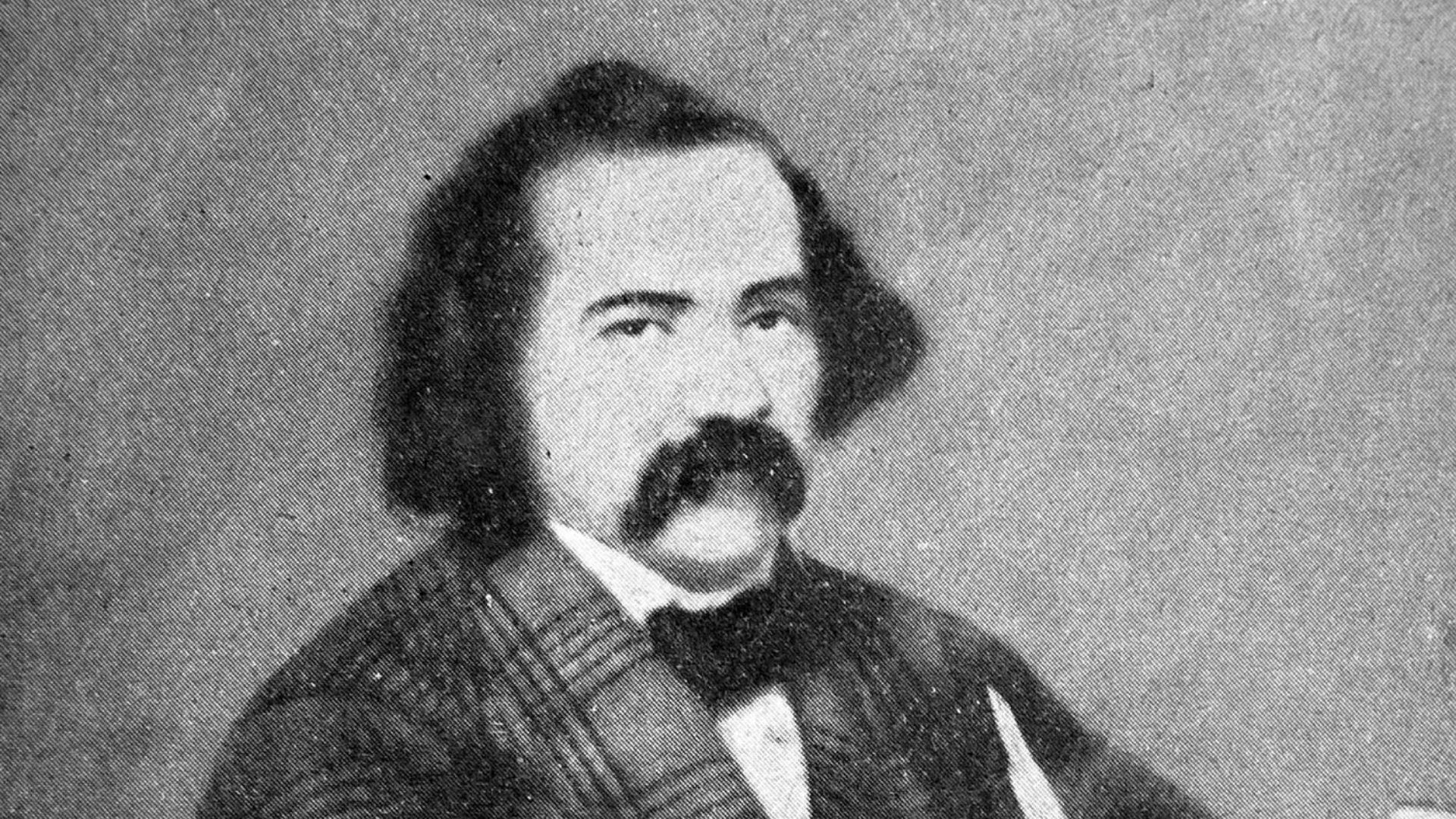 Antoine de Tounens dans son étude d'avoué (1857)