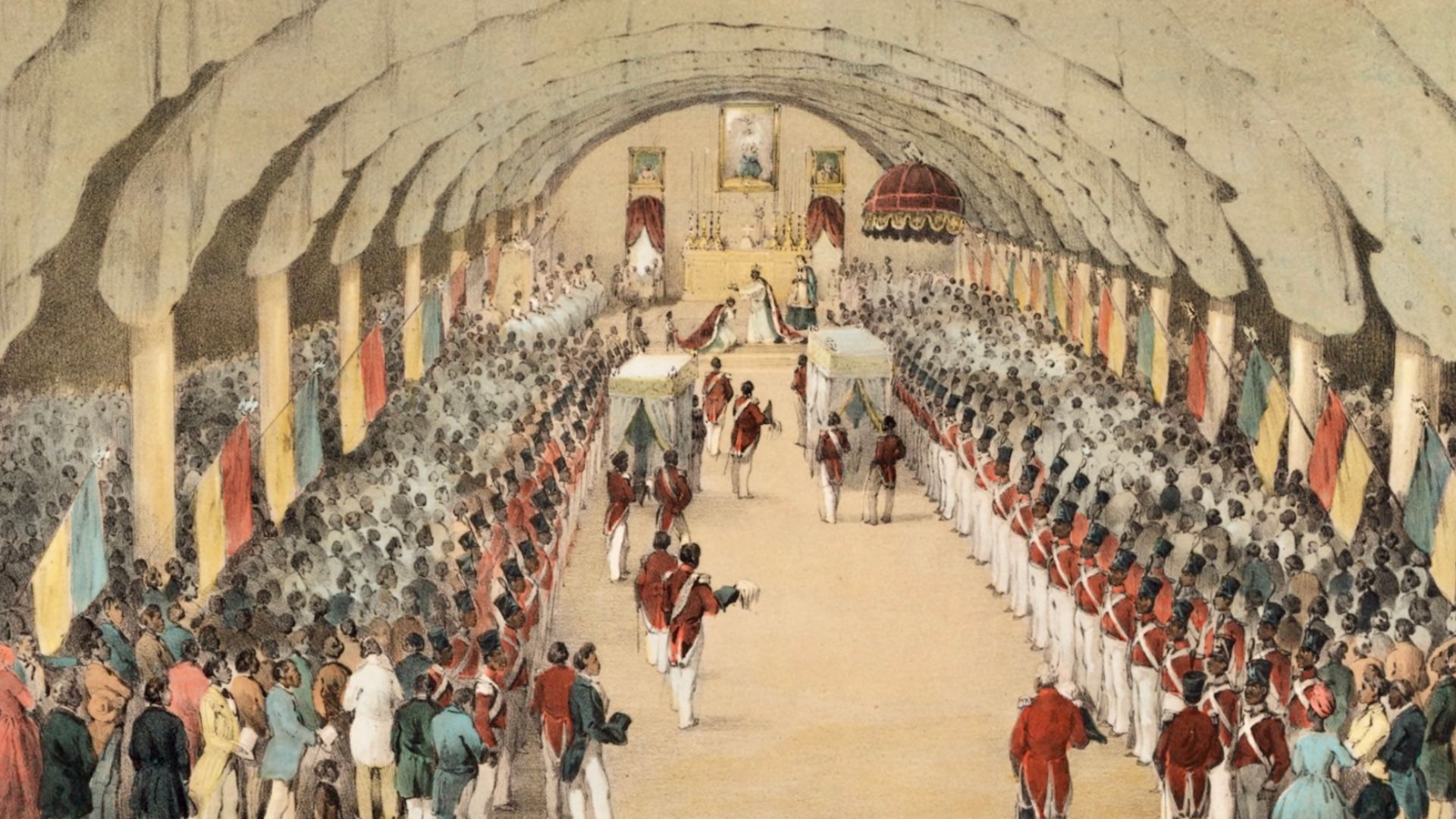 Couronnement de l’empereur Faustin Soulouque en 1852.