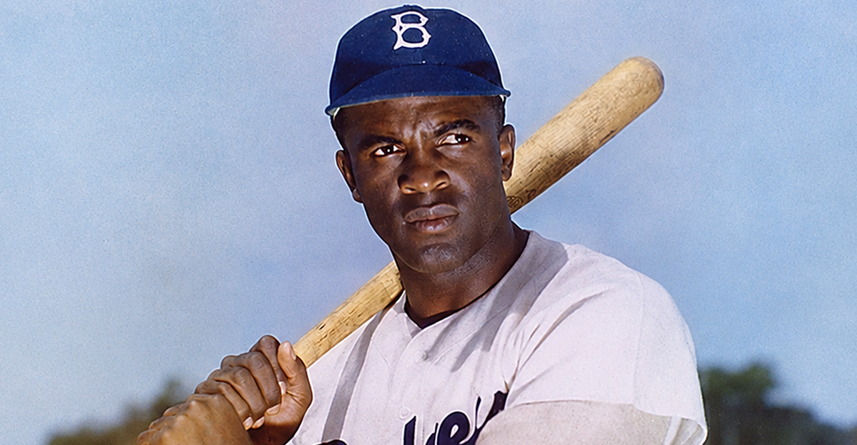 Jackie Robinson, 31 Jan 1919 - 24 Oct 1972. Color carbro print, 25.4 × 20.6 cm (10 × 8 1/8)