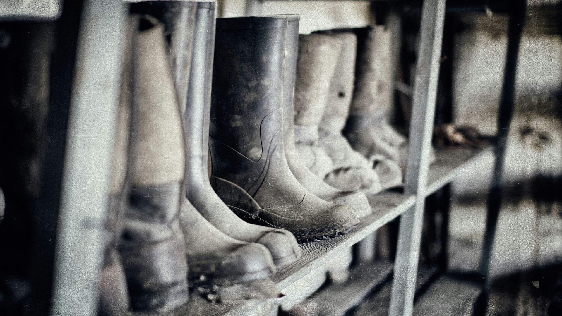 pair of rain boots