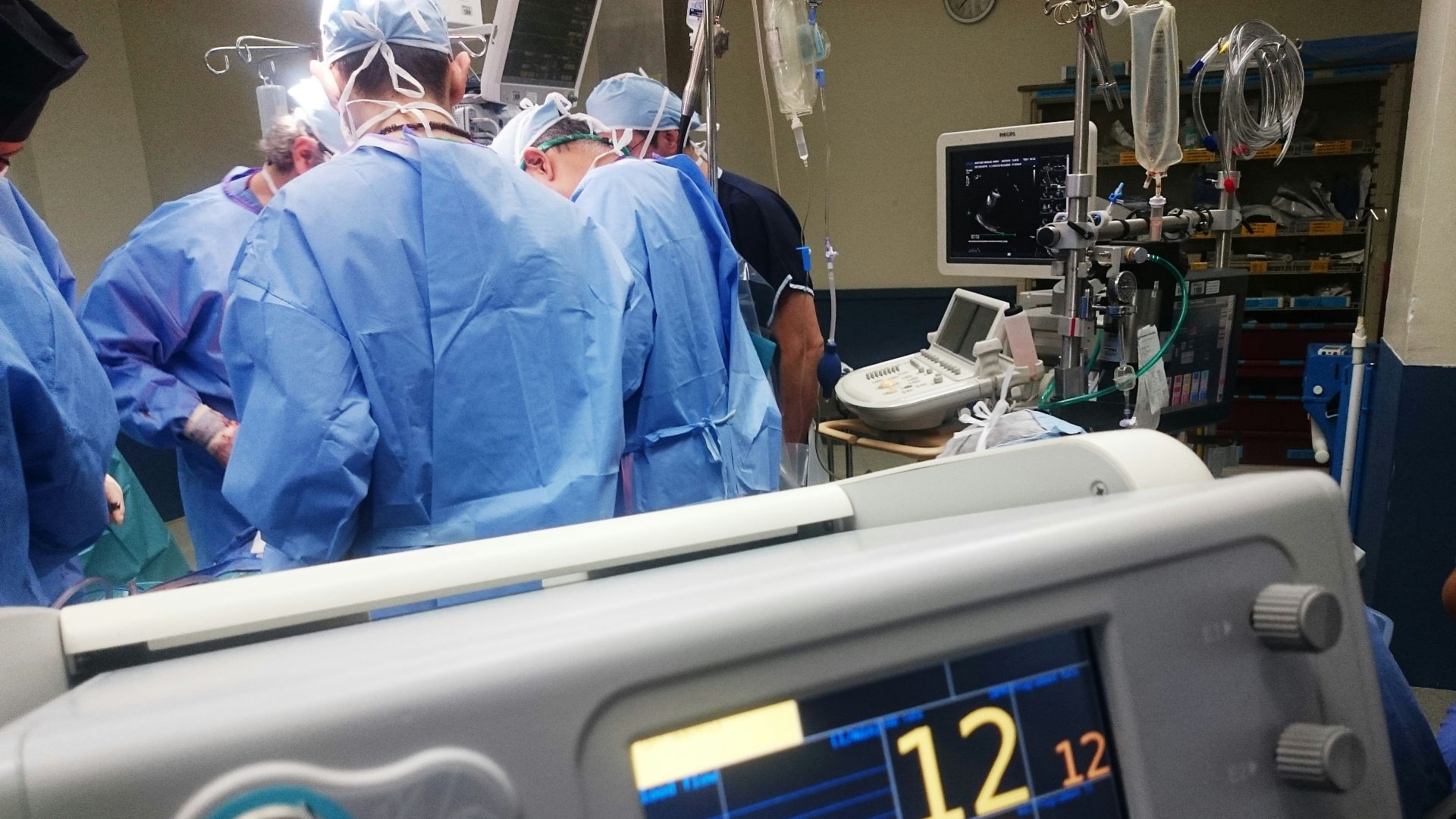 doctors doing surgery inside emergency room