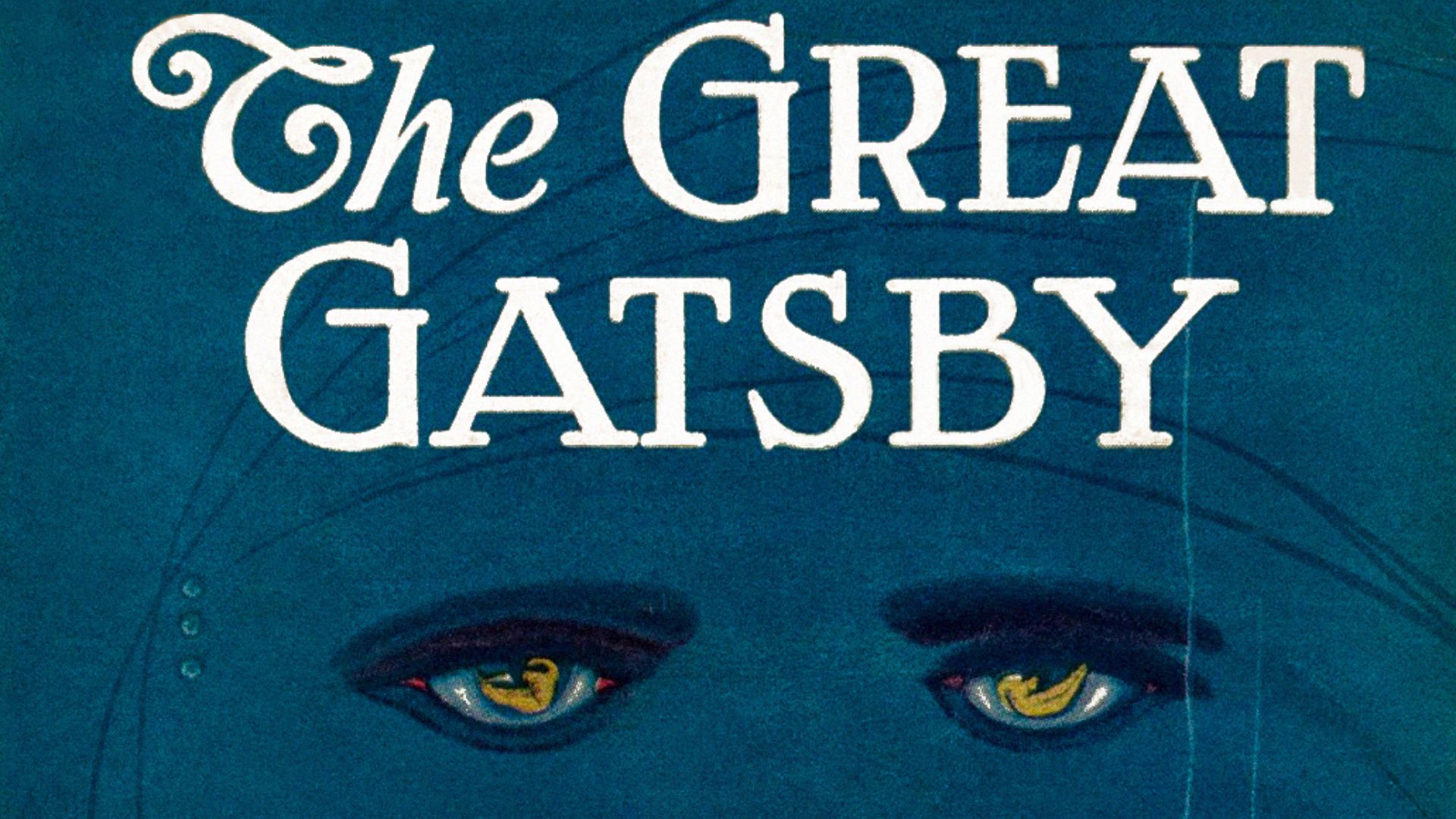 Cropped version of retouched Great Gatsby 1925 cover with no background