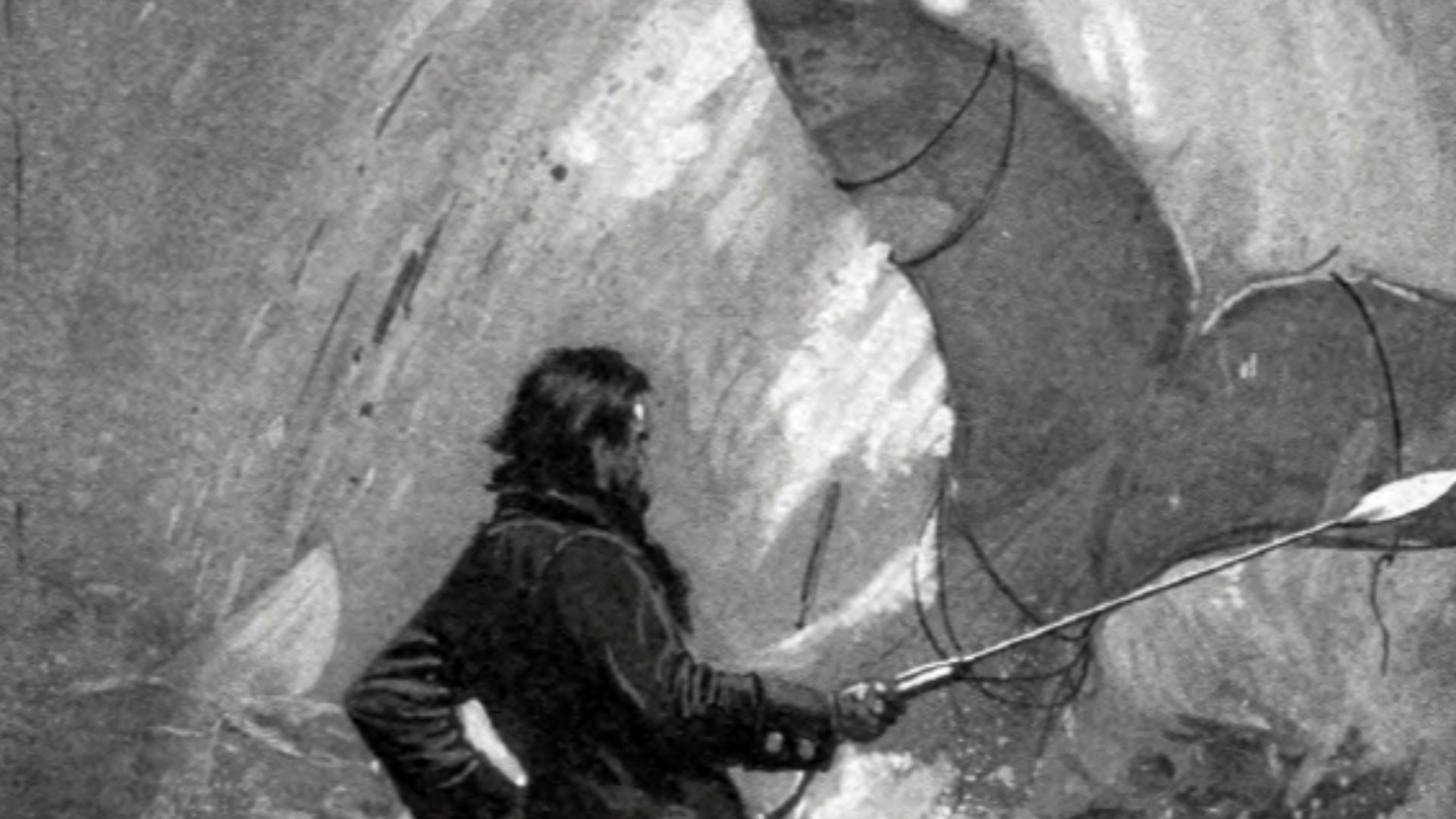 Illustration of the final chase of Moby-Dick.
