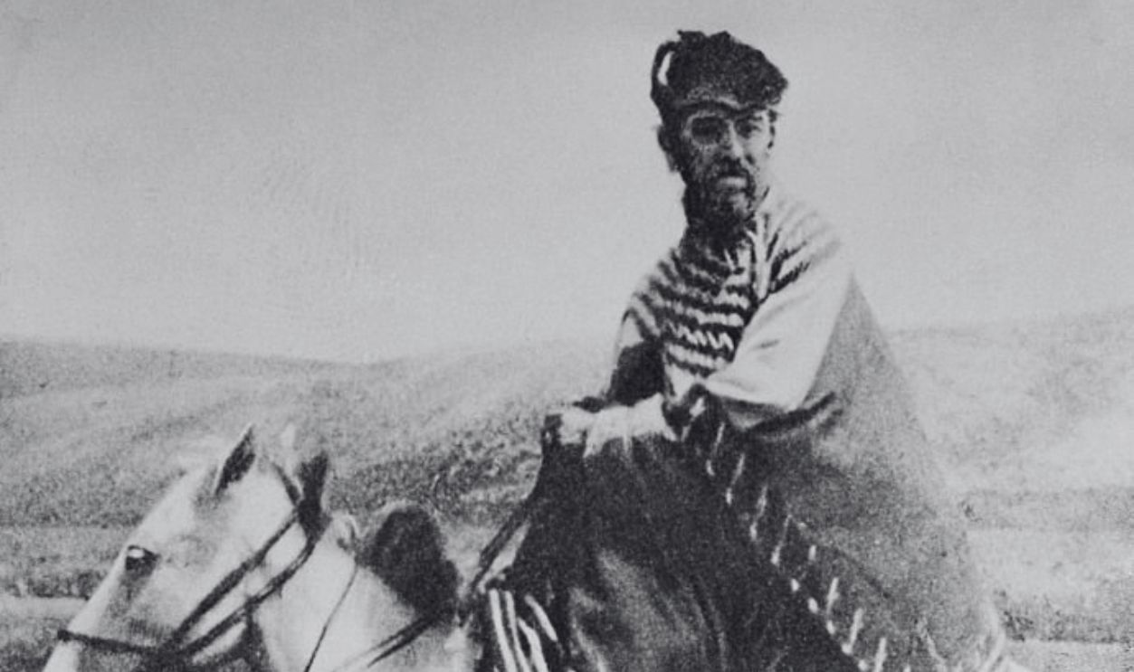 (Original Caption) Aleister Crowley is shown on the Deosai Plateau at the time of his first Himalayan Expedition.