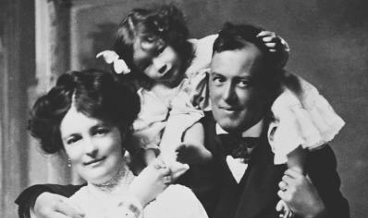 (Original Caption) The Man who Chose Evil. Photographed with his first wife, Rose Kelly, a clergyman's daughter. Crowley's treatment drove her to drink and a divorce. (