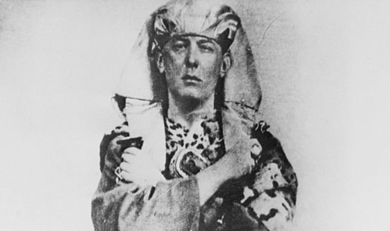 (Original Caption) British cultist Aleister Crowley when he was about 25 years old, as a Heirophant, in the Order of the Golden Dawn.