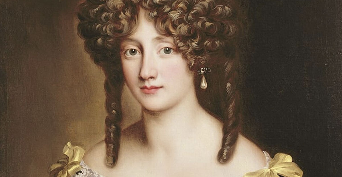 Painted portrait of Hortense Mancini 