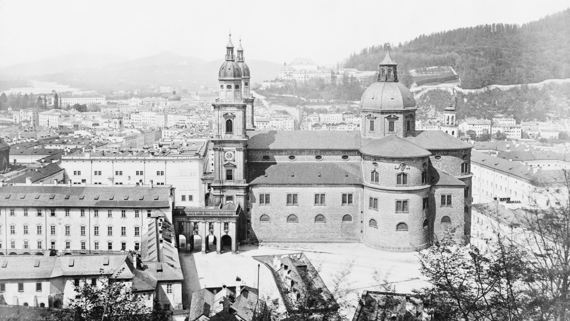 Title: Salzburg. Palace and cathedral
Abstract/medium: 1 photographic print : albumen.