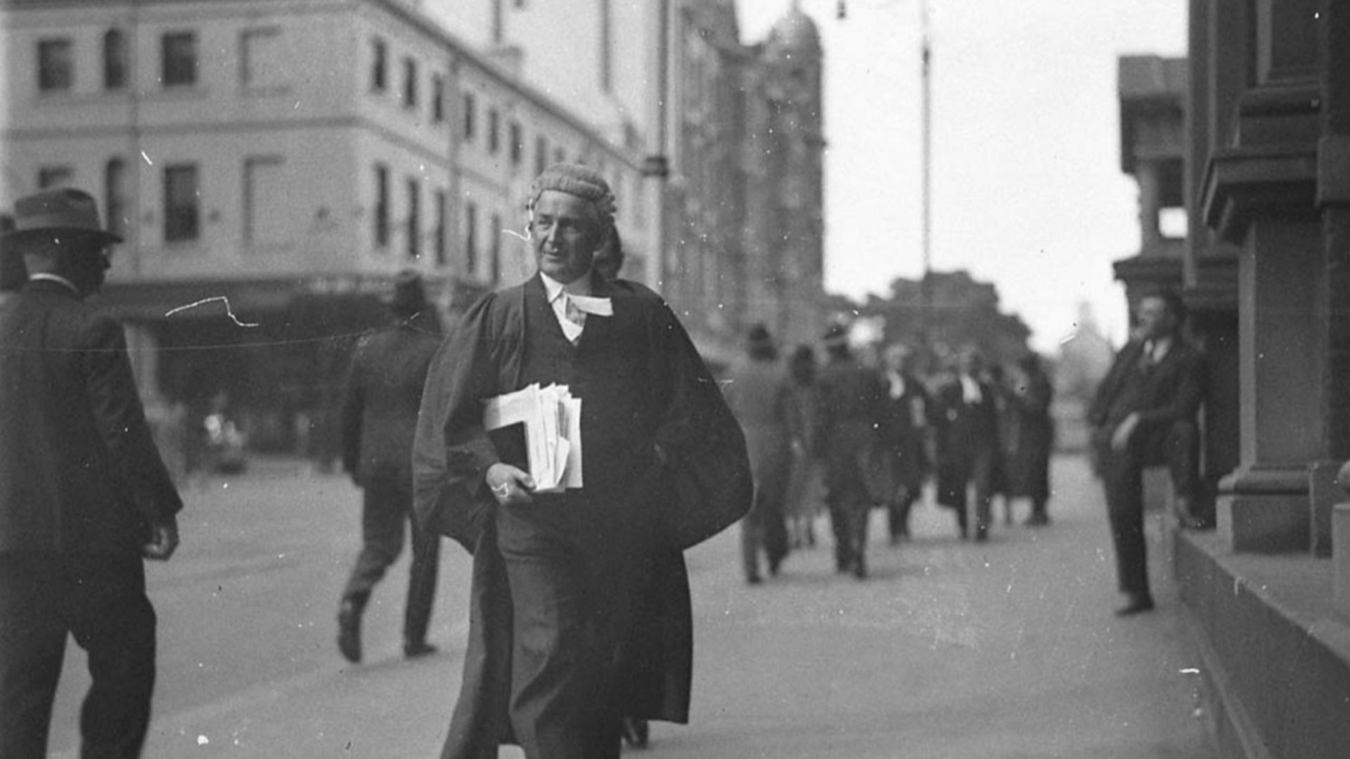 Unidentified King's Counsel outside Supreme Court