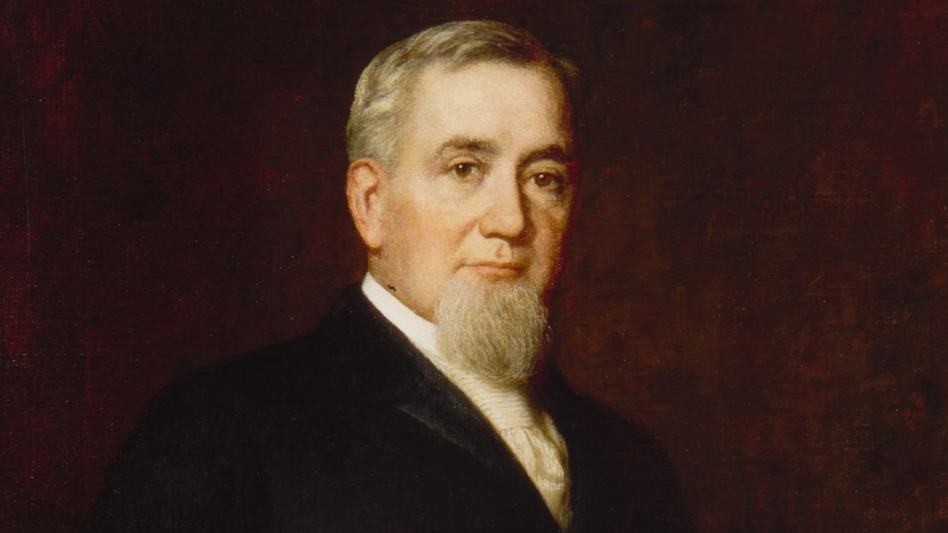 Portrait of George Mortimer Pullman, American engineer and industrialist who designed and manufactured the Pullman sleeping car