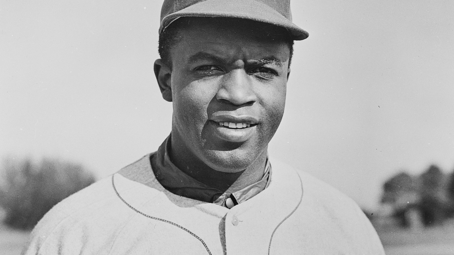Jackie Robinson in his Brooklyn Dodgers Uniform, 1950.