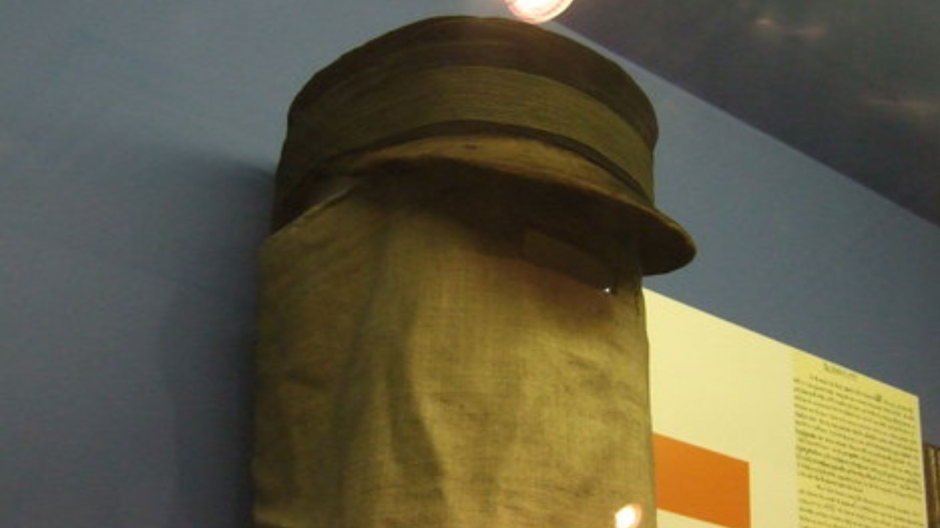 The mask of the Elephant Man. The museum of the London Hospital preserves this relic of its most famous 'patient' Joseph Merrick, rescued by the surgeon Frederick Treves (1853-1953) from a life as a side-show spectacle and taken to live in the comfort of