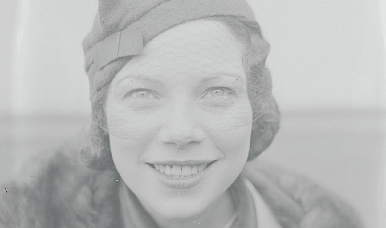 (Original Caption) English Actress Arrives. Tilly Losch, known in private life as Mrs. Edward James, popular English screen star, is seen here aboard the S.S. Europa as she arrived in New York for a vacation.